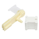 120 White Plastic Floss Bobbins with Floss Winder for Cross-Stitch Bobbins Card