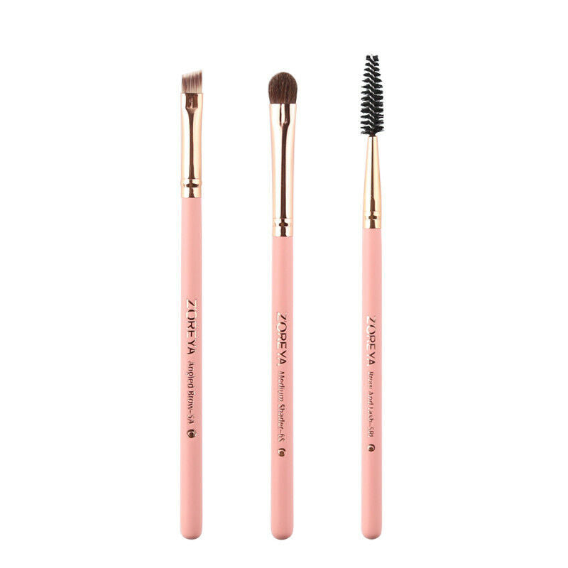 Zoreya Brand 3Pcs Face Makeup Brush Eye Make Up Tools Portable Makeup Brush L9W2