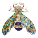 Fashionable Bumble Bee Crystal Brooch Pin Costume Badge Party Jewelry Gift  D4F3