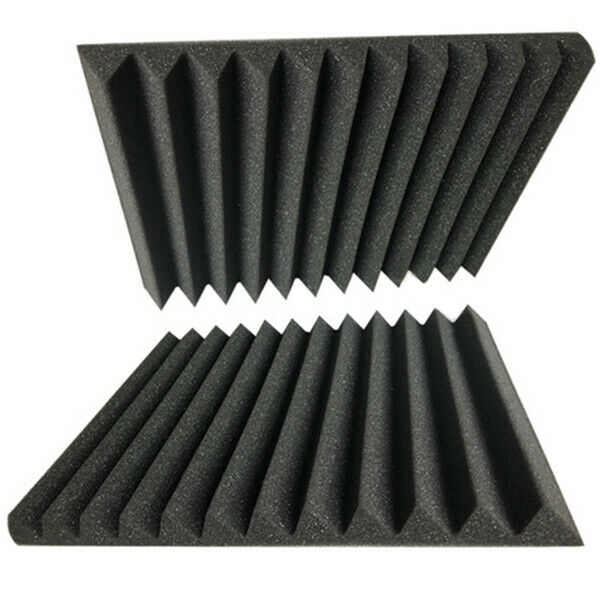 1X(Wedge Acoustic Foam With Adhesive Tape 8 Pcs Soundproof Panels,Silencing