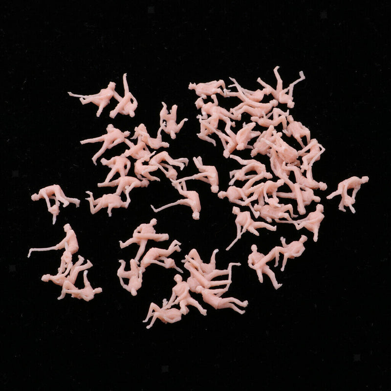 48pcs Figures Of People Figures Painted For HO Scene - Scale Of 1:87