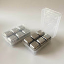 10Pcs/Lot 304 Stainless Steel Whiskey Ice Cubes Stones Glacier Cooler Drink