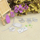 3Pcs/Set Conch Lantern Cutting Die Stencil Scrapbook Embossing Folder DIY Craft