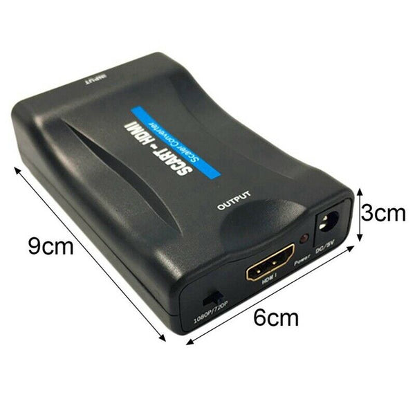 HDMI to SCART Composite Video Converter Audio Adapter with USB Cable for SK I3P5
