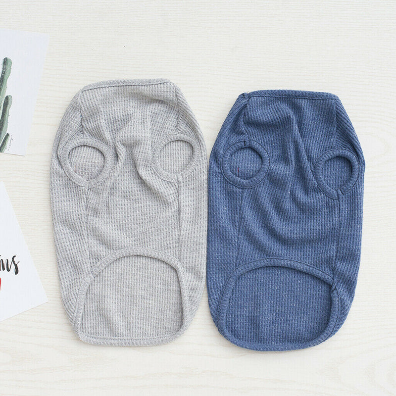 2Pcs Korean Style Pet Puppy Dog Cat Pet Clothes Dress Vest T Shirts