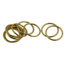 10pcs 40mm Brass Round auto lock snap clip DIY Key Rings Chain Bag Charms