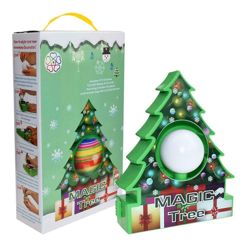 Christmas Tree Painting Electric Ball Battery Charging DIY Drawing Toys for Kids