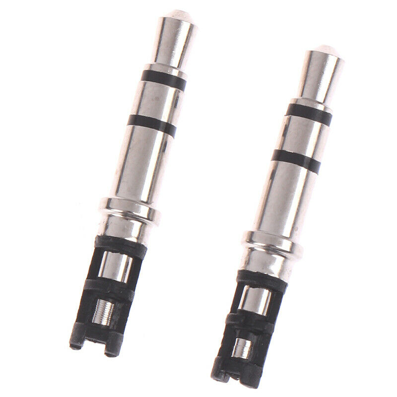 10Pcs 3.5mm 3 Pole Male Soldering Repair Headphone Audio Jack Plug FT