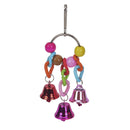 Pet parrot bird climb chew toys bell swing cage hanging cockatiel parakeet JR