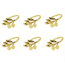 6Pcs/Lot Hotel Napkin Ring Napkin Holder Fall Leaves Napkin Buckle Christma