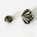 30 Sets 9mm Umbrella Shape Rivets Rapid Studs Nailhead for Leather Crafts
