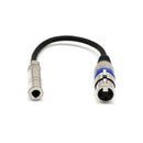 1/4inch 6.35mm Stereo Female Jack to XLR 3-Pin Female Audio Cable Mic Adapter