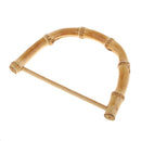 12.5cm Bamboo Handbag Handle Holder Replacement for DIY Bag Purse Handbag Making