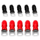 10pcs Car Audio Power Ground Wire Ring Terminals 6 AWG Gauge M8 Connectors