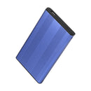 2.5 inch HDD Case USB2.0 SATA External Hard Drive Disk Enclosure Box (Blue) A