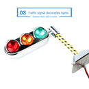 Car Ornaments Mini LED Traffic Lights Signals Auto Interior Decoration (B) A