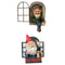 Wall Sculpture Garden Gnome Statue Outdoor Elf Out The Door / Window Tree Hugger
