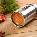 Kitchen Seasoning Spice Jar Salt Pepper Stainless-Steel Container Storage C J0H6