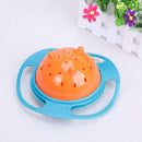Baby Kid Children Spill-Proof Food Gyro Feeding Bowl Dish 360 degree Rotate lid