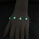 Fluorescent Bracelet Star Alloy Bracelet with Jewels Shining in the Dark Si A6G1