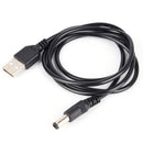 USB DC 5V Step-Up Module Converter Cable 2.1x5.5mm Male Connector Plug ^