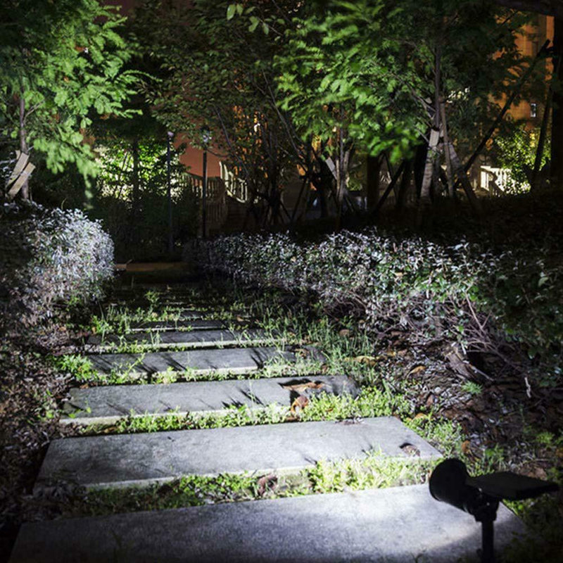Waterproof LED Solar Lawn Lamp Spike Light Control Garden Path (Cool White) A