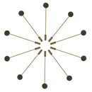 10pcs Copper Collar Lapel Pin Stick Glue On Base Boutonniere Pins 1cm Pad