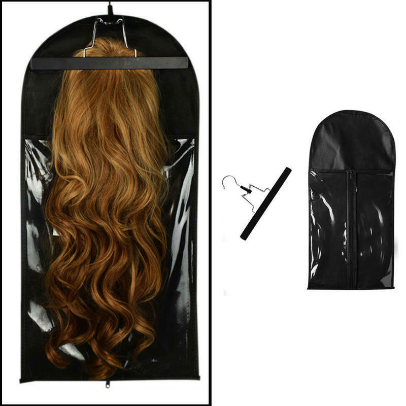 Portable storage bag dust-proof Durable Polyester zipper suit bag wig hanger bag