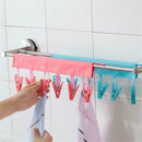 Bathroom Rack Clothespins Portable Travel Cloth Hanger Foldable Clothes Clip