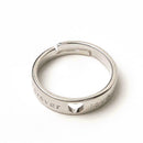 1 pair Lovers Heart Crystal Couple Rings Her and His Promise Ring O6E1