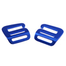8Pcs 1'' Hook Outdoor Webbing Buckle Luggage Sack Strap Belt 25mm Blue