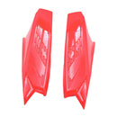2pcs Red  Unisex Mohawk  Horns Accessories Racing Dirtbike With Tapes