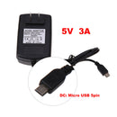 US AC to DC 5V 3A Micro USB Power Supply Adapter for Windows Android Tablet