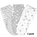 Pack of 3 Baby Swaddle Wrap Newborn Blanket 0-3 Months Organic Cotton Swaddles