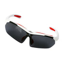 Cycling Glasses Sports Fishing UV400 Sunglasses Goggles with Case White