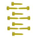 10 Pieces Plastic Golf Tees Limited Tee Divot Tools Golf Accessory Yellow