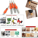 1X(6Pcs Woodworking Step Drill Bit 2.8*8Mm-3.2*10Mm Countersunk Head Wood T