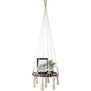 Hanging Shelf Macrame Plant Hanger Flower Pot Holder Boho Home Decor (With  D7B5