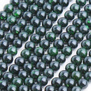 6mm Green Goldstone Round Loose Beads 14 inch