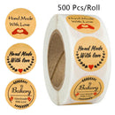 500Pcs Thank You Kraft Stickers Favors Baking Envelope Seal Handmade StickeSEAU