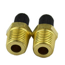 2PC 1/4 Inches Brass + Plastic Air Compressor Tank Fill Valve 300 Psig Max