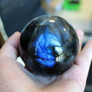 Labradorite Sphere Natural Quartz Crystal Ball Meditation Healing Reiki Stone