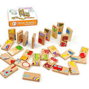 28 PCS Animal Domino Puzzles High Quality Educational Toys