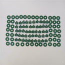 200pcs Greenhouse Twist Clips Washers Set Shading Fixing Clips w/ 200 Washer