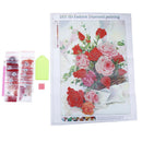 5D Diamond Painting  Chinese Rose Diamond Embroidery Flowers Home Decor OZ