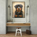 Painting By Numbers Kit DIY Sad Dog Hand Painted Canvas Oil Art Picture A