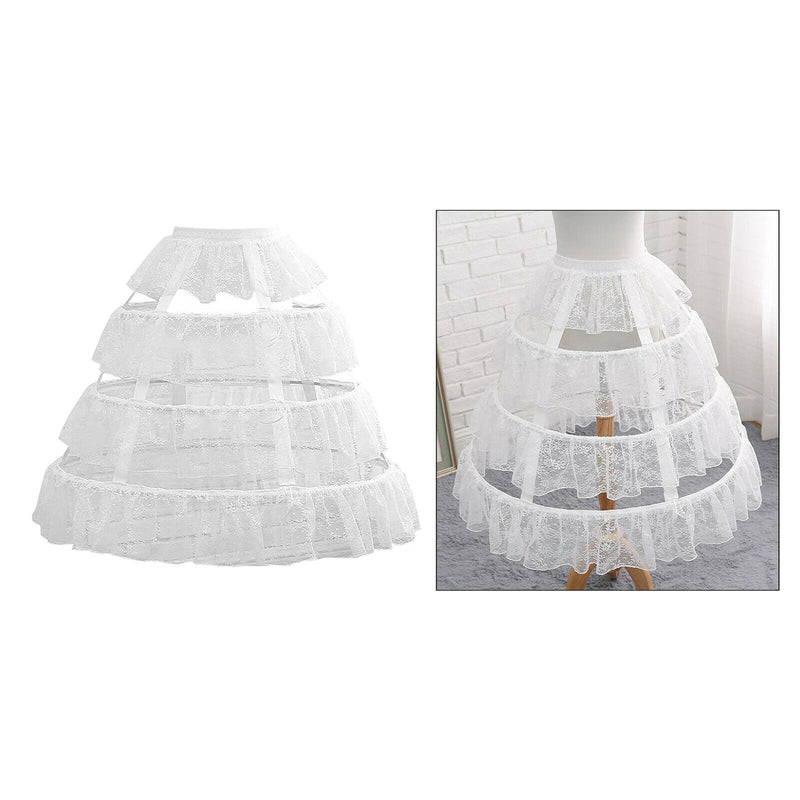 Womens Hoop Bustle Skirt Petticoat Crinoline for Lolita Victorian Gothic Dress