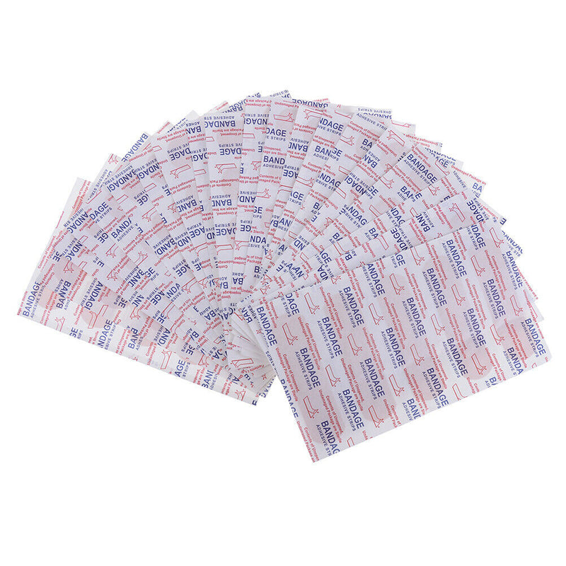100pcs Strips Band aid PE Waterproof Bandages Adhesive Bandages First Aid KI Nw