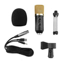 Mk F100Tl Usb Condenser Sound Recording Microphone With Stand Studio Profes