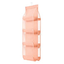 8 Pockets Hanging Purse Handbag Organizer Bag Collection Organizer Pink